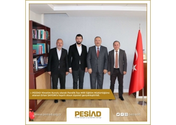 Pendik İlçe Milli Eğitim Müdürlüğüne atanan Ertan SAYGIN’a hayırlı olsun ziyareti gerçekleştirildi