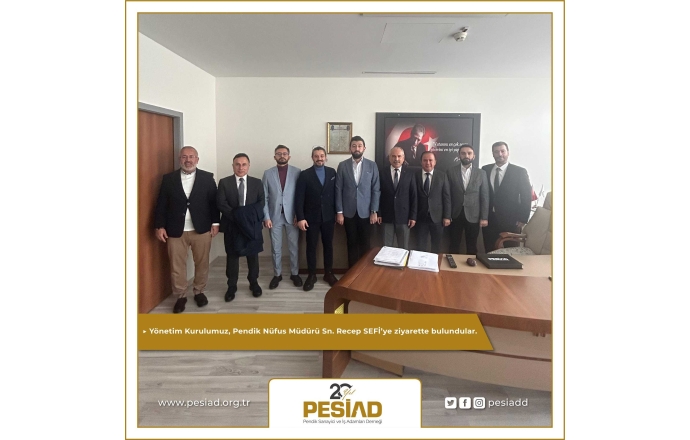 Pendik Nüfus Müdürümüz Sn. Recep SEFİ’yi Ziyarette Bulunduk