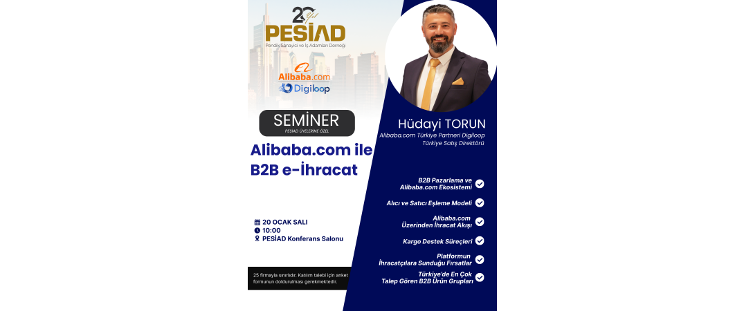 Alibaba.com ile B2B e-ihracat Semineri