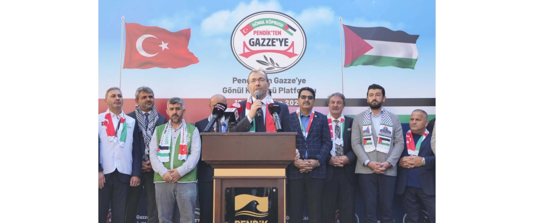 “Pendik’ten Gazze’ye Gönül Köprüsü” Kampanyası, Pendik Kaymakamımız Sn. Mehmet YILDIZ, Pendik Belediye Başkanımız Sn. Ahmet CİN, sivil toplum kuruluşu temsilcilerimiz, esnafımız ve halkımızın katılımlarıyla bugün başlatılmıştır.