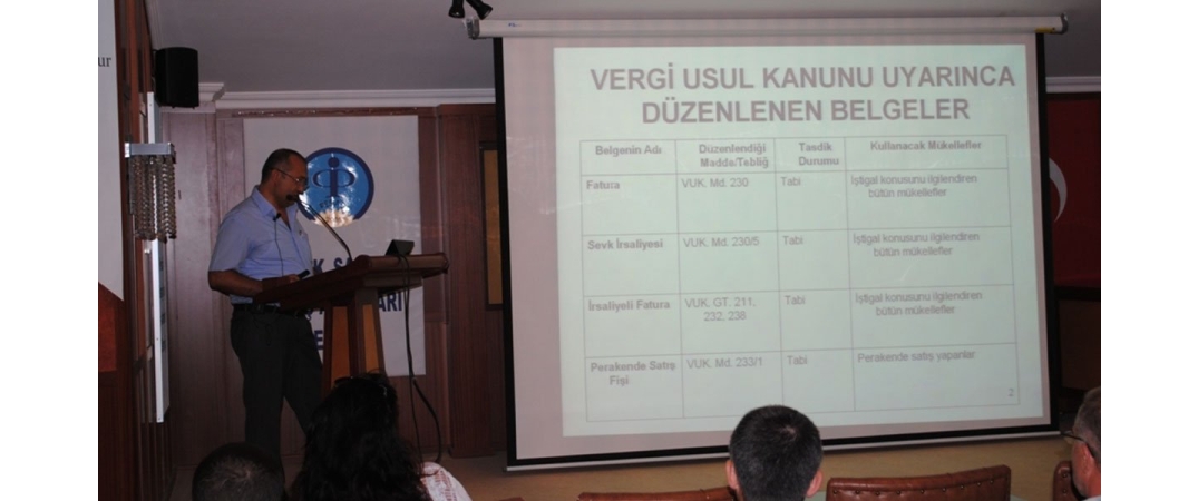 E-Fatura Uygulamaları Başlıklı Bilgilendirme Toplantımız