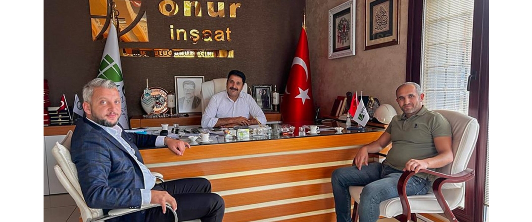 Onur İnşaat Firma sahibi Murat Çevik’e nezaket ziyareti