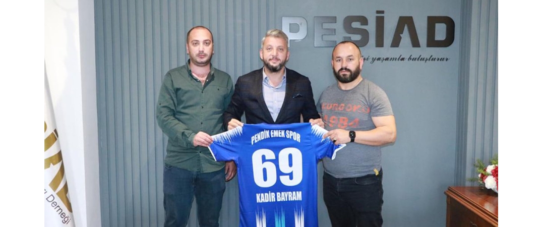 Pendik Emek Spor Yöneticisi Sn. Şafak UÇAK, Başkanımıza ziyarette bulundular