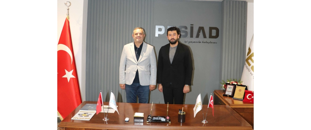 PESİAD Üyelerimizden Sn. Ömer Serdar YEŞİL, Yönetim Kurulu Başkanımız Sn. Cüneyt BATTAL’ı ziyaret etmiştir.