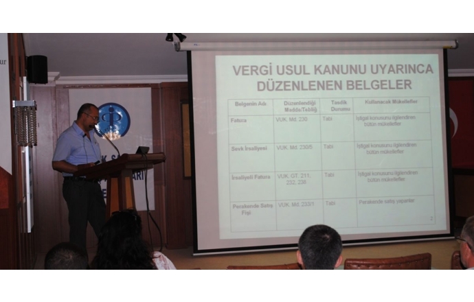 E-Fatura Uygulamaları Başlıklı Bilgilendirme Toplantımız