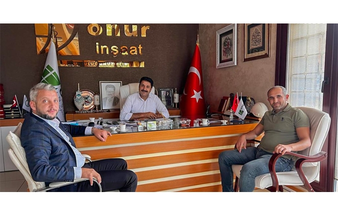 Onur İnşaat Firma sahibi Murat Çevik’e nezaket ziyareti
