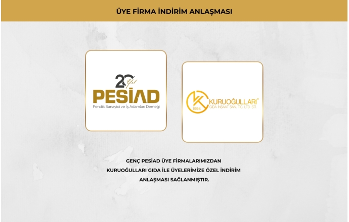 KURUOĞULLARI GIDA İLE ÜYELERİMİZE ÖZEL İŞ BİRLİĞİ ANLAŞMASI