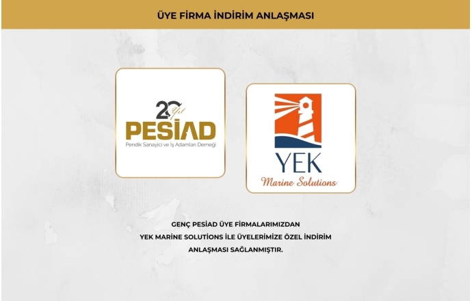 YEK MARİNE SOLUTİONS İLE ÜYELERİMİZE ÖZEL İŞ BİRLİĞİ ANLAŞMASI